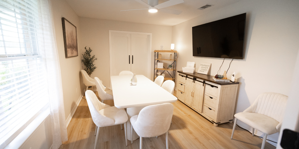 Conference Room Office Rental seating up to 12 guests